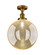 Franklin Restoration One Light Semi-Flush Mount in Brushed Brass (405|5171CHBBG20812)