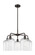 Ballston Five Light Chandelier in Oil Rubbed Bronze (405|5165CROBG5598CL)