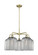Ballston Five Light Chandelier in Antique Brass (405|5165CRABG5598SM)
