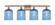 Ballston Four Light Bath Vanity in Antique Copper (405|5164WACG5598BL)