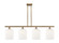 Ballston Four Light Island Pendant in Brushed Brass (405|5164IBBG5598GWH)