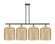 Ballston Four Light Island Pendant in Black Antique Brass (405|5164IBABG55912ME)