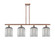 Ballston Four Light Island Pendant in Antique Copper (405|5164IACG5598SM)