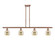 Ballston Four Light Island Pendant in Antique Copper (405|5164IACG1286)