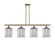 Ballston Four Light Island Pendant in Antique Brass (405|5164IABG5598SM)