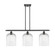 Ballston Three Light Island Pendant in Oil Rubbed Bronze (405|5163IOBG5598CL)