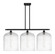 Ballston Three Light Island Pendant in Matte Black (405|5163IBKG55912CL)