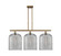 Ballston Three Light Island Pendant in Brushed Brass (405|5163IBBG55912SM)