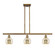 Ballston Three Light Island Pendant in Brushed Brass (405|5163IBBG1286)