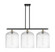 Ballston Three Light Island Pendant in Black Antique Brass (405|5163IBABG55912CL)