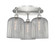 Ballston Three Light Semi-Flush Mount in Satin Nickel (405|5163CSNG5598SM)