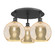 Ballston Three Light Semi-Flush Mount in Matte Black (405|5163CBKG12810)