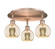 Ballston Three Light Semi-Flush Mount in Antique Copper (405|5163CACG1286)