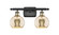 Ballston Two Light Bath Vanity in Black Antique Brass (405|5162WBABG1286)