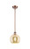Ballston One Light Mini Pendant in Antique Copper (405|5161SACG1288)
