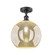 Ballston One Light Semi-Flush Mount in Matte Black (405|5161CBKG12812)