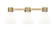 Downtown Urban Three Light Bath Vanity in Brushed Brass (405|4643WBBG464C7GW)