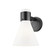 Downtown Urban One Light Wall Sconce in Matte Black (405|4641WBKG464C7GW)