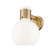Downtown Urban One Light Wall Sconce in Brushed Brass (405|4641WBBG464B7GW)
