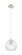 Downtown Urban One Light Pendant in Polished Nickel (405|4341PPNG1228)