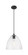 Downtown Urban One Light Pendant in Matte Black (405|4341PBKGBD124)