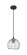 Downtown Urban One Light Pendant in Matte Black (405|4341PBKG12138CL)