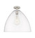 Downtown Urban One Light Flush Mount in Satin Nickel (405|4341FSNGBD162)