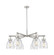 Downtown Urban Six Light Chandelier in Satin Nickel (405|4116CRSNG4127SDY)