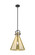 Downtown Urban One Light Pendant in Matte Black (405|4101SLBKG41114ME)