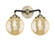 Nouveau Two Light Bath Vanity in Black Antique Brass (405|2842WBABG2086)