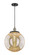 Franklin Restoration One Light Mini Pendant in Black Antique Brass (405|201CBABG20814)
