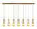 Downtown Urban Seven Light Linear Pendant in Brushed Brushed Brass (405|1274511PBBG4514ME)