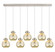Newton Seven Light Linear Pendant in Polished Nickel (405|1274101PSPNG4108ME)