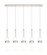 Downtown Urban Five Light Linear Pendant in Polished Nickel (405|1254521PPNG4524GWH)