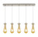 Downtown Urban Five Light Linear Pendant in Brushed Satin Nickel (405|1254511PSNG4514ME)