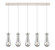 Downtown Urban Five Light Linear Pendant in Polished Nickel (405|1254511PPNG4514SM)