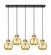 Newton Five Light Linear Pendant in Matte Black (405|1254101PSBKG4108ME)