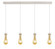 Downtown Urban Four Light Linear Pendant in Brushed Polished Nickel (405|1244511PPNG4514ME)