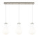 Downtown Urban Three Light Linear Pendant in Brushed Satin Nickel (405|1234511PSNG4517GWH)