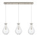 Downtown Urban Three Light Linear Pendant in Brushed Satin Nickel (405|1234511PSNG4517CL)