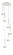 Downtown Urban Six Light Pendant in Polished Nickel (405|1164521PPNG4524GWH)