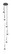 Downtown Urban Six Light Pendant in Matte Black (405|1164521PBKG4524GWH)