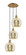 Ballston Three Light Pendant in Brushed Brass (405|113B3PBBG12810)