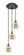 Ballston Three Light Pendant in Black Antique Brass (405|113B3PBABG1286)