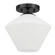 Celestial Valley One Light Flush Mount in Matte Black (47|48106)