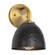 Shepard One Light Wall Sconce in Modern Brass (62|69501WMBSBLK)