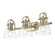 Duncan BCB Three Light Vanity in Aged Brass (62|3602BA3ABCLR)