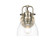 Duncan One Light Vanity in Aged Brass (62|3602BA1ABCLR)