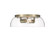 Duncan Two Light Flush Mount in Aged Brass (62|360214ABCLR)
