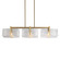 Aenon Three Light Linear Pendant in Brushed Champagne Brass (62|3164LPBCBHWG)